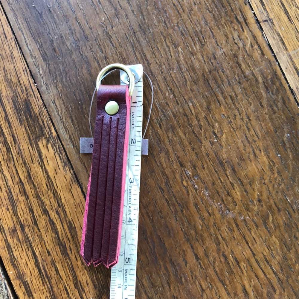 Portland Leather Tassel Keychain